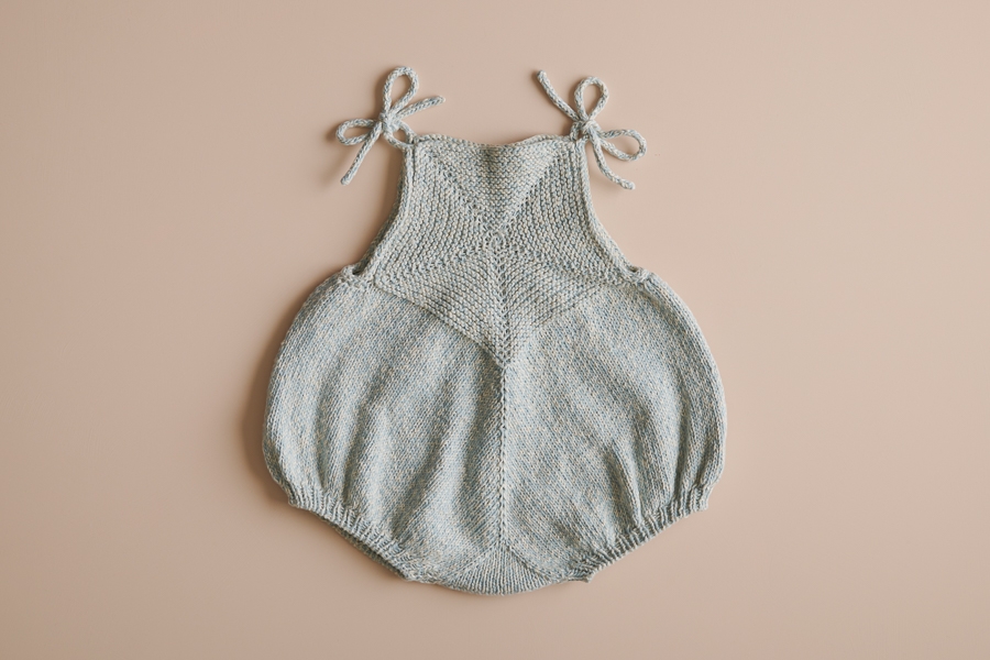 Ainur Berkimbayeva For Purl Soho: Pinwheel Baby Romper | Purl Soho