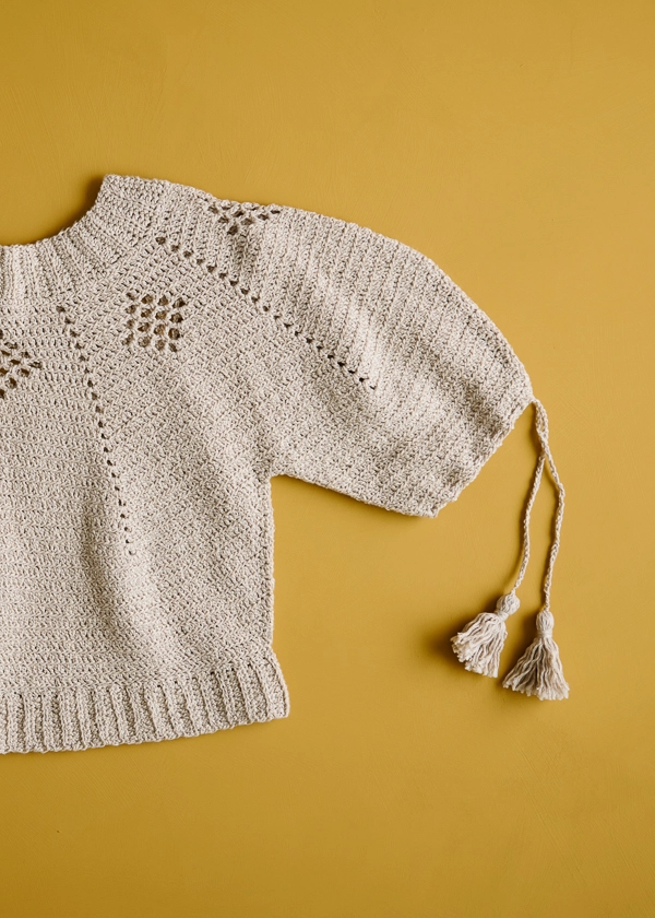 Isa Catepillán For Purl Soho: Terra-Madre Top in Picnic Cotton | Purl Soho