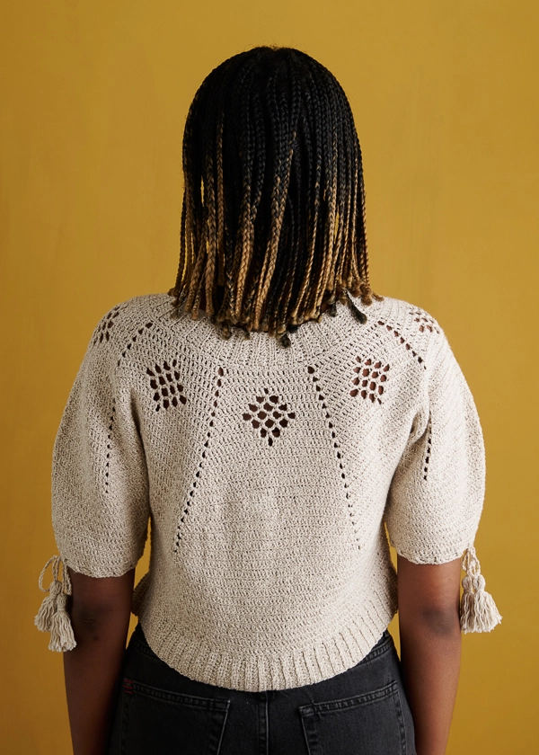 Isa Catepillán For Purl Soho: Terra-Madre Top in Picnic Cotton | Purl Soho