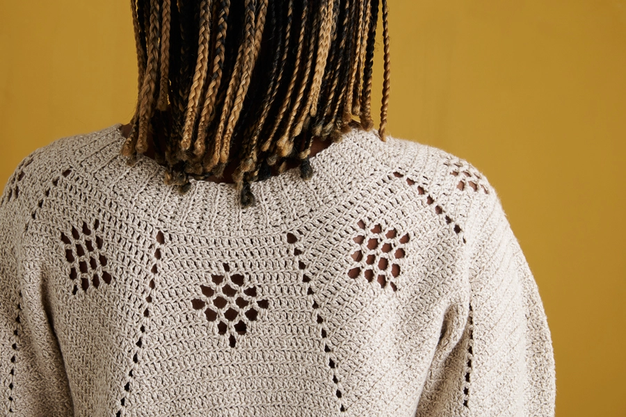 Isa Catepillán For Purl Soho: Terra-Madre Top in Picnic Cotton | Purl Soho