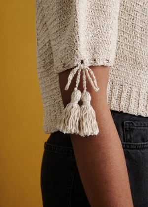 Isa Catepillán For Purl Soho: Terra-Madre Top in Picnic Cotton | Purl Soho