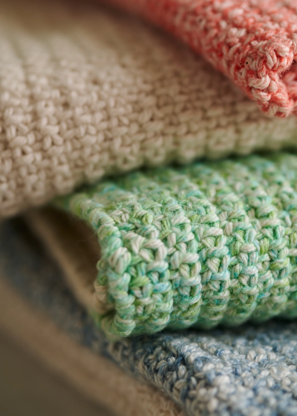 Colorblock Hand Towel in Sunshower Cotton | Purl Soho