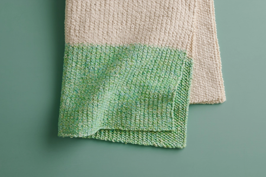 Colorblock Hand Towel in Sunshower Cotton | Purl Soho