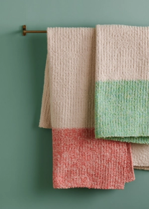 Colorblock Hand Towel in Sunshower Cotton | Purl Soho