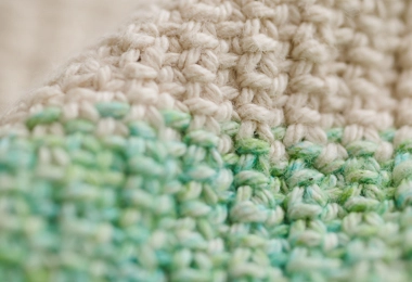 Colorblock Hand Towel in Sunshower Cotton