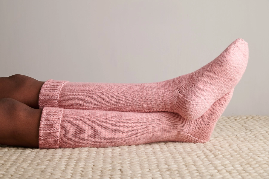 Little Cable Knee Highs in Posy | Purl Soho
