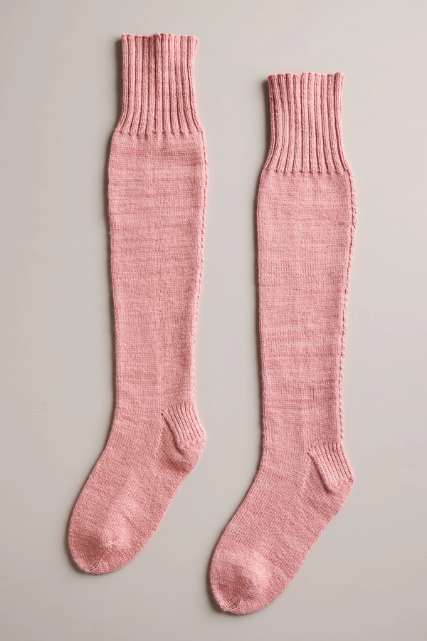 Little Cable Knee Highs in Posy | Purl Soho