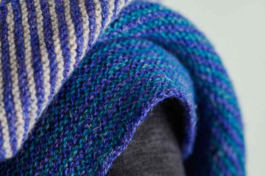 Striped Half + Half Triangles Wrap | Purl Soho