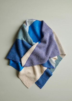 Striped Half + Half Triangles Wrap | Purl Soho