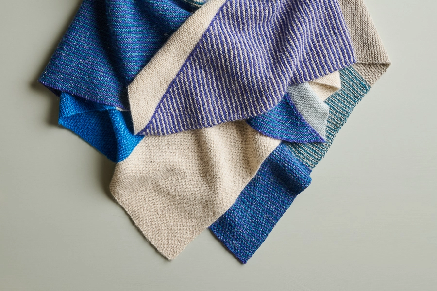 Striped Half + Half Triangles Wrap | Purl Soho