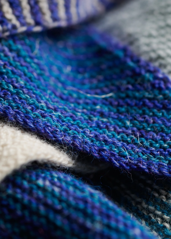 Striped Half + Half Triangles Wrap | Purl Soho