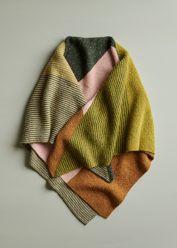 Striped Half + Half Triangles Wrap | Purl Soho