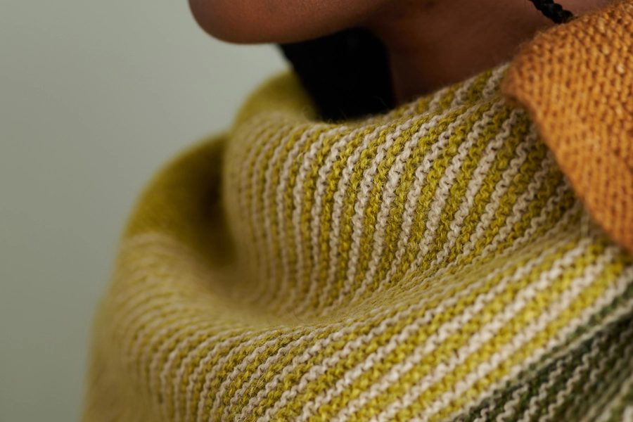 Striped Half + Half Triangles Wrap | Purl Soho