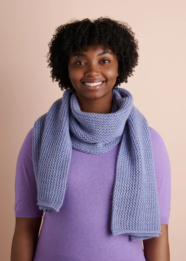 Very Pretty Lace Scarf In Quartz | Purl Soho