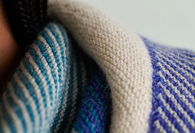 Striped Half + Half Triangles Wrap
