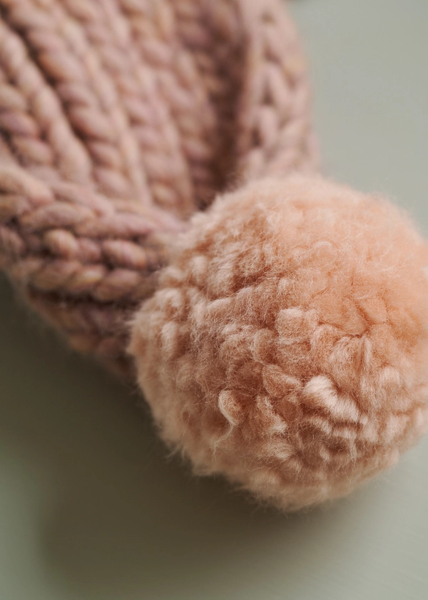 Two-Tone Pom Pom Hat + Scarf | Purl Soho