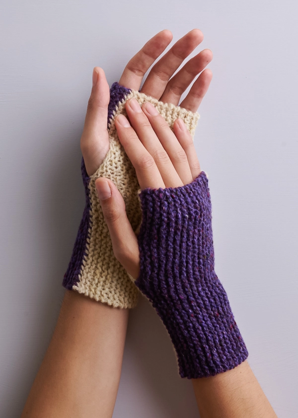 Flip Side Hand Warmers | Purl Soho