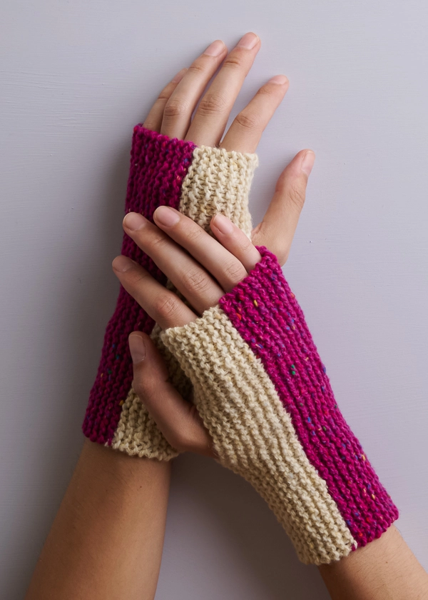 Flip Side Hand Warmers | Purl Soho