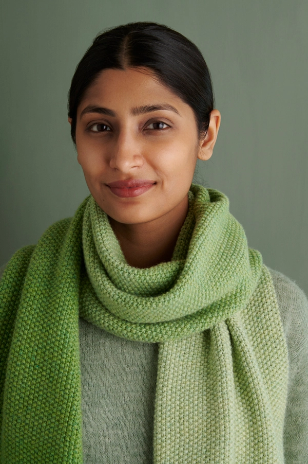 Nine-Note Seed Stitch Wrap in A New Color | Purl Soho