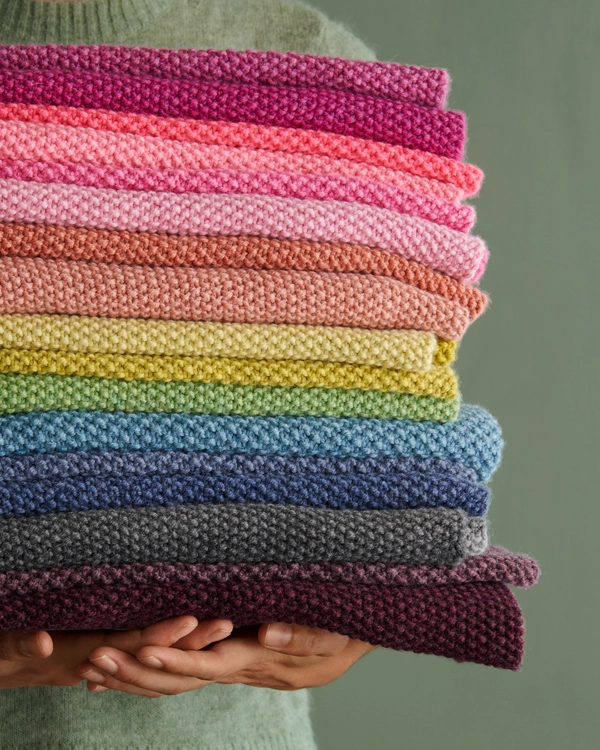 Nine-Note Seed Stitch Wrap in More New Colors | Purl Soho