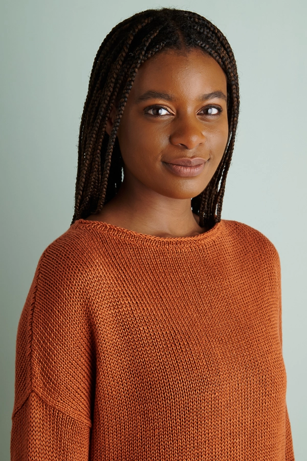 Julie Hoover For Purl Soho: Copley in Blackbird Linen | Purl Soho