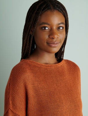 Julie Hoover For Purl Soho: Copley in Blackbird Linen | Purl Soho