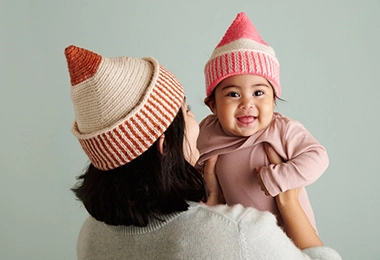 Elfin Hats In Linen Quill Worsted