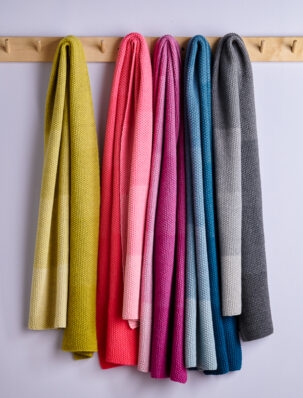 Nine-Note Seed Stitch Wrap in New Colors | Purl Soho