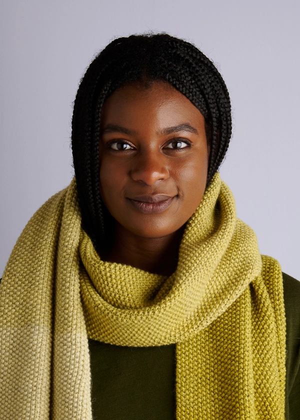 Nine-Note Seed Stitch Wrap in A New Color | Purl Soho