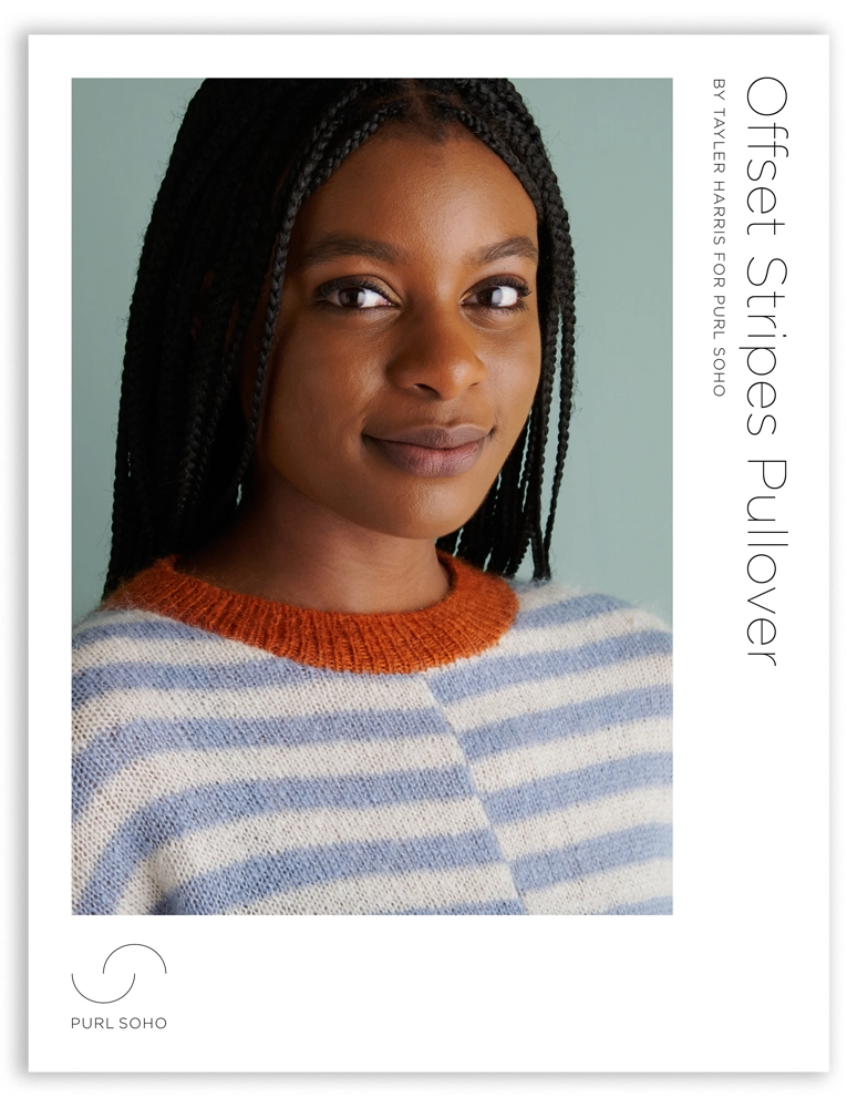 Tayler Harris For Purl Soho: Offset Stripes Pullover | Purl Soho