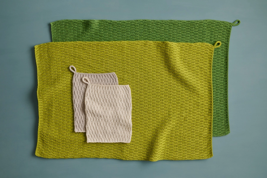 Linden Tree Washcloth + Hand Towel | Purl Soho