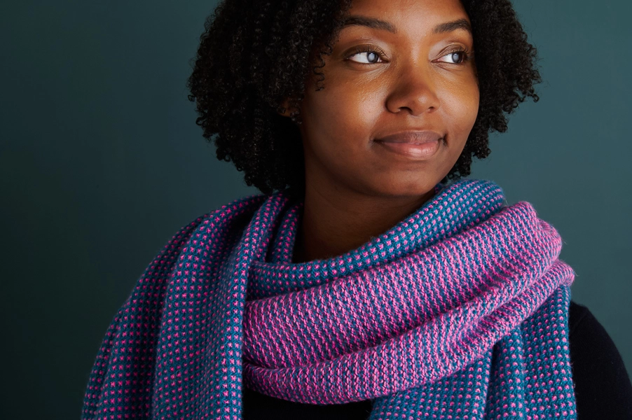 Speckled Wrap in New Yarns + Colors | Purl Soho