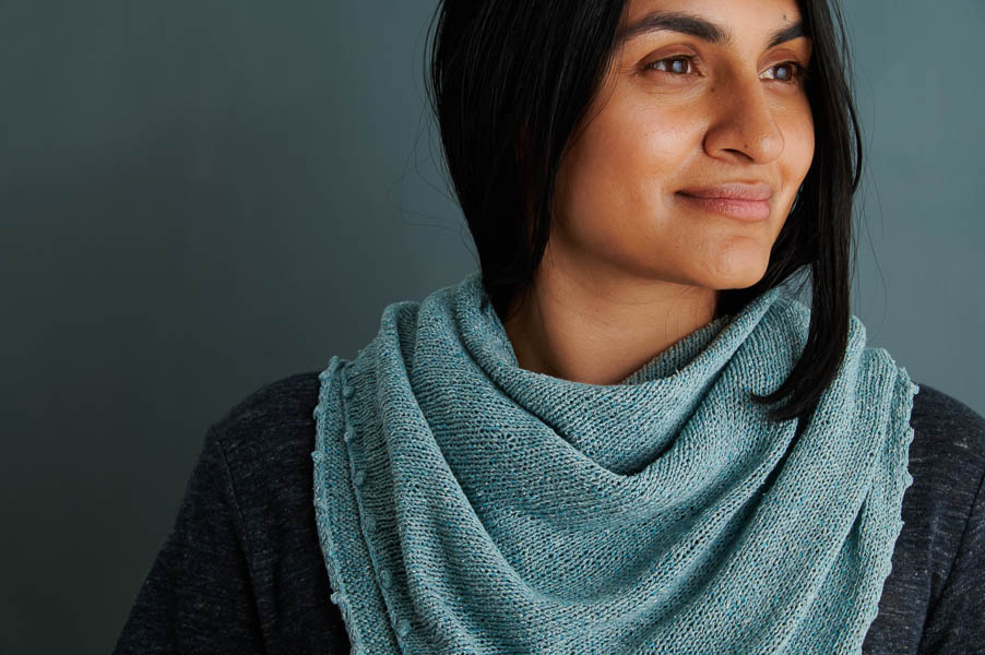 Bobble Edge Wrap | Purl Soho