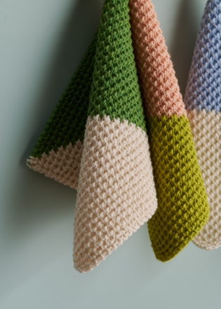 Catty-Corner Washcloth + Hand Towel | Purl Soho