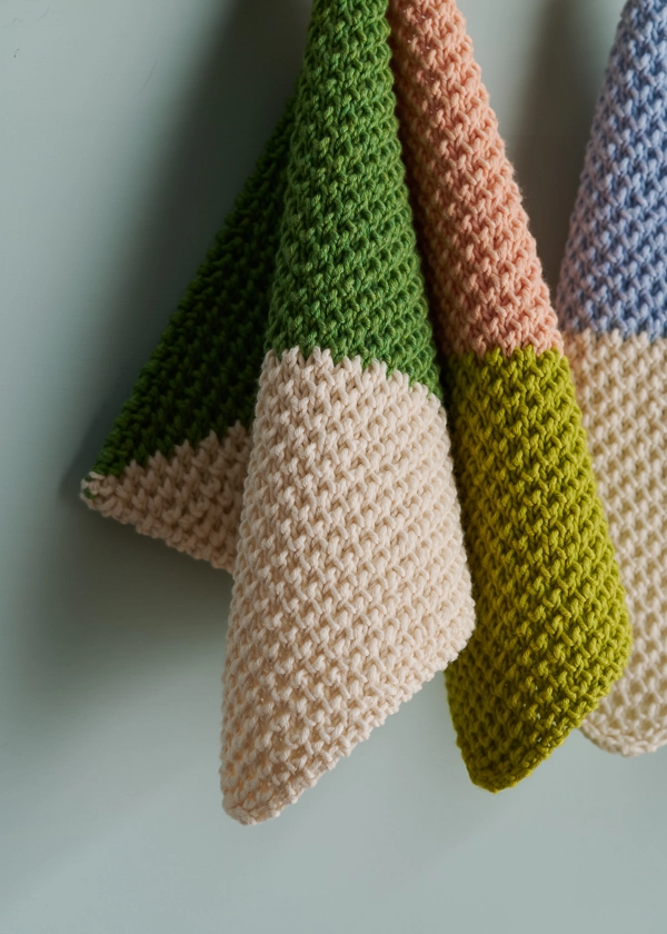 Catty-Corner Washcloth + Hand Towel | Purl Soho