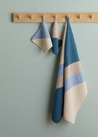 Catty-Corner Washcloth + Hand Towel | Purl Soho