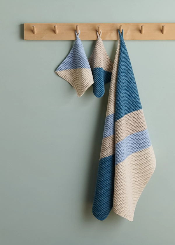 Catty-Corner Washcloth + Hand Towel | Purl Soho
