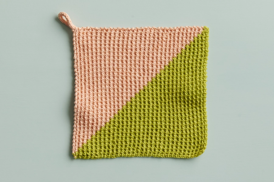 Catty-Corner Washcloth + Hand Towel | Purl Soho