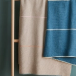 free Fine Lines Blanket knitting pattern in Purl Soho's Cotton Pure yarn