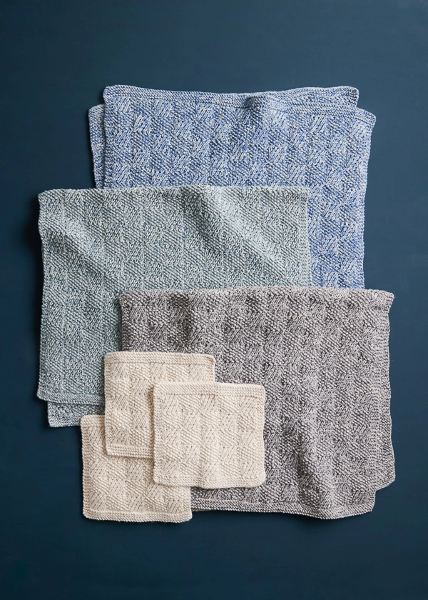 Hopscotch Washcloth + Hand Towel | Purl Soho