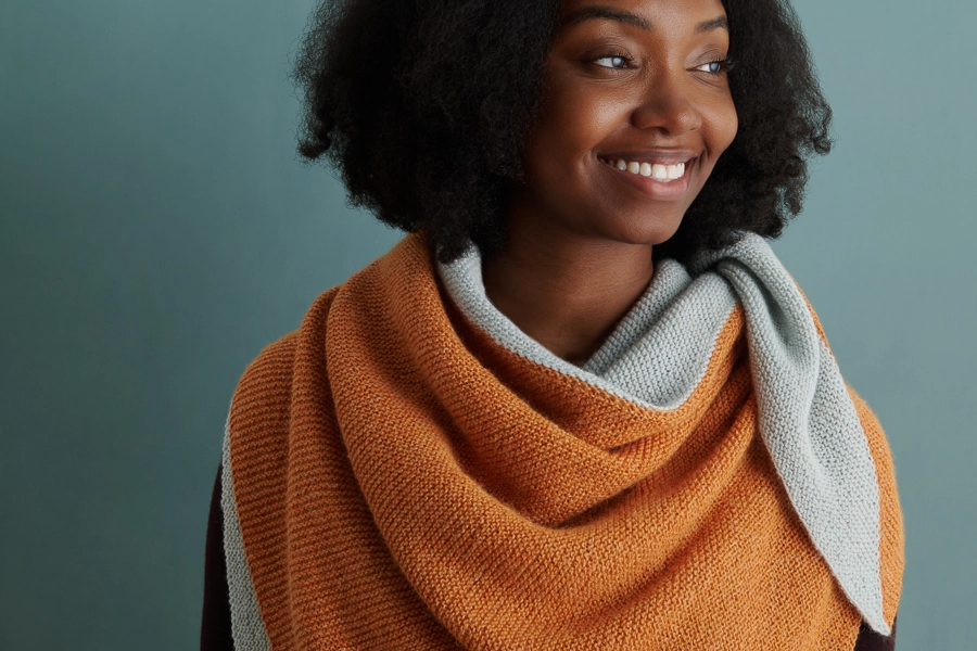 Half + Half Triangles Wrap in New Colors | Purl Soho