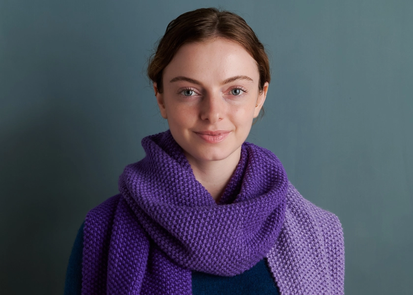 Nine-Note Seed Stitch Wrap | Purl Soho