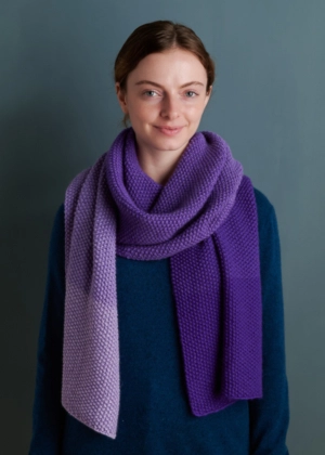 Nine-Note Seed Stitch Wrap in A New Color | Purl Soho