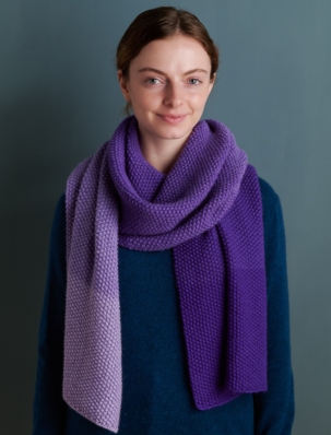 Nine-Note Seed Stitch Wrap in A New Color | Purl Soho