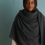 free Concentric Circles Shawl knitting pattern in Purl Soho's Cattail Silk yarn