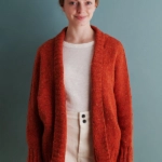 Olson cardigan knitting pattern by Julie Hoover in Hedgerow yarn