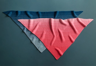 Triangle Garter Wrap in Nine-Note Bundle