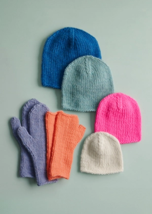Easy Hat, Mittens + Hand Warmers | Purl Soho