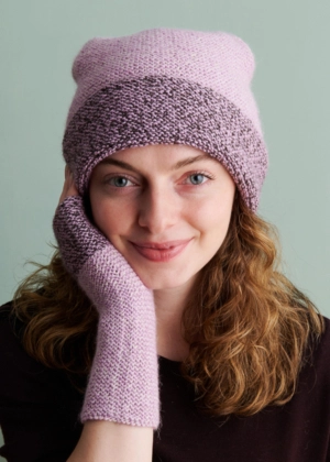 Contrast Cuff Hat + Hand Warmers | Purl Soho