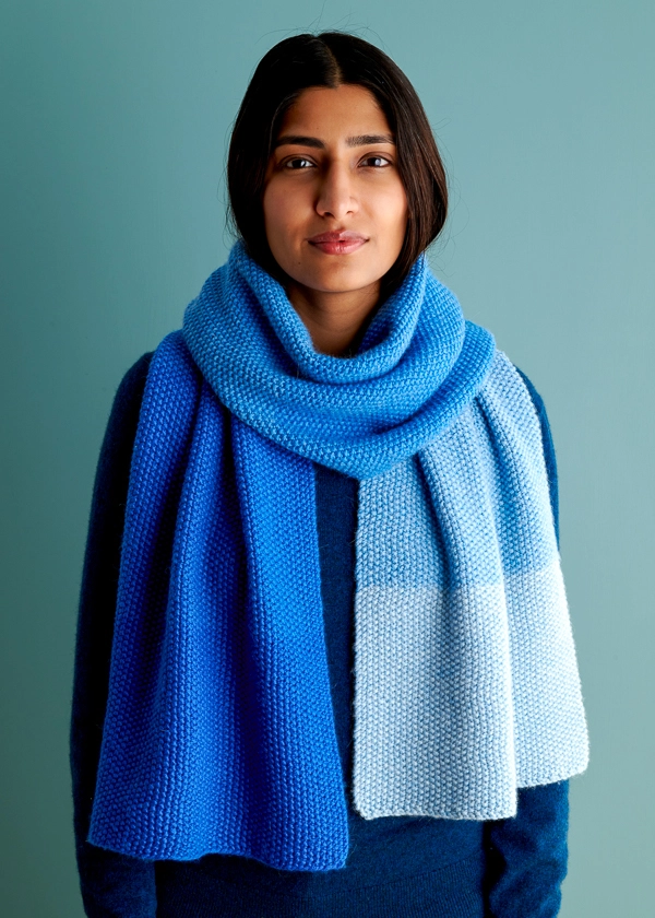 Nine-Note Seed Stitch Wrap in A New Color | Purl Soho